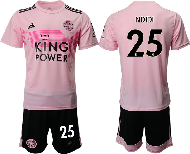 Men 2019-2020 club Leicester City away #25 pink Soccer Jerseys